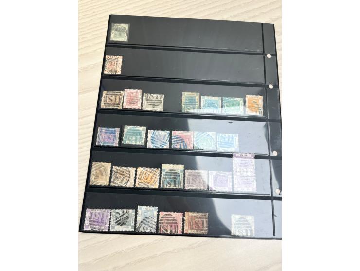 including treaty port's marking Amoy, Canton, B62 obliterators, Sunburst (Shanghai) cancel, Perfins, Company chops, Jubilee I